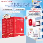 Combo 3 Hộp Nước Uống Collagen Dipeptide Mờ Nếp Nhăn - Dưỡng Ẩm Mịn Sắc Ngọc Khang