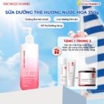Sữa Dưỡng Thể Nước Hoa Dưỡng Trắng Da Mịn Màng Sắc Ngọc Khang 350g (Tặng Tẩy Tế Bào Chết Body 200g)