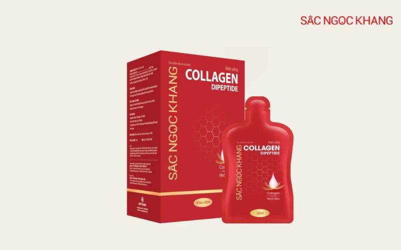 nước uống collagen dipeptide phục hồi tóc khô xơ