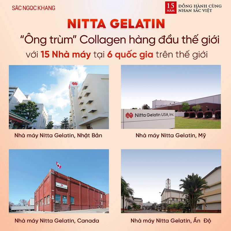 Nitta Gelatin - "ông trùm" Collagen hàng đầu Nhật Bản