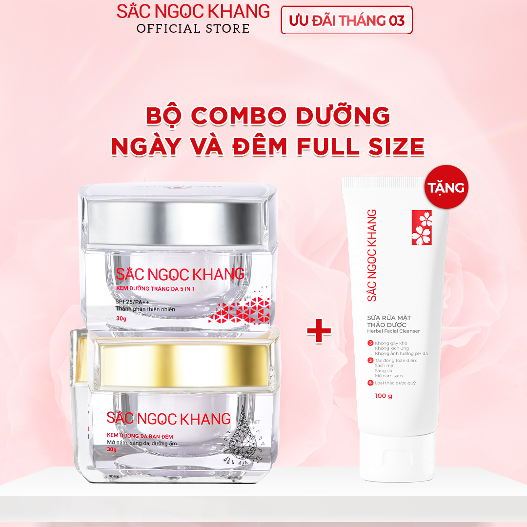 Combo Kem Dưỡng Mờ Nám Sáng Da Ngày Và Đêm