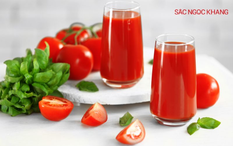 cách làm trắng da bằng cà chua