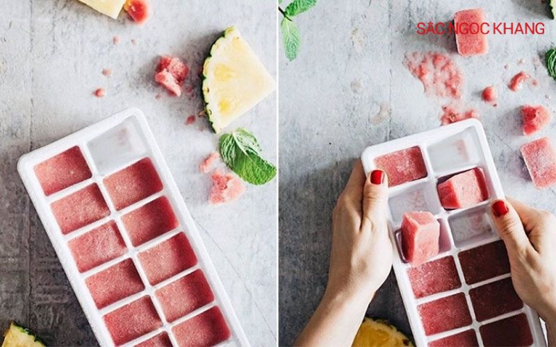 Cách làm trắng da bằng cà chua đông đá