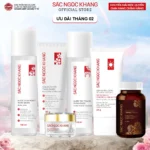 Combo Mờ Nám, Đẹp Da Sắc Ngọc Khang: Sữa Rửa Mặt 50g, Nước Tẩy Trang Thảo Dược 145ml, Nước Hoa Hồng Thảo Dược 145ml, Kem Dưỡng Da Ban Đêm 10g, Kem Chống Nắng "Sa Mạc", Viên Uống Sắc Ngọc Khang ++ 60v (Phiên bản cao cấp) - Ảnh 3