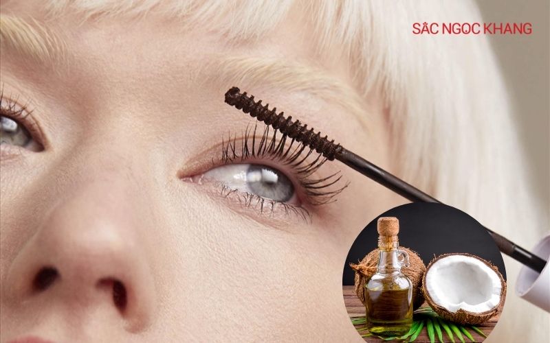 Phương pháp thoa dầu dừa dưỡng mi