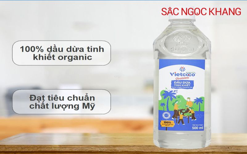 Dầu dừa ép lạnh tinh khiết Vietcoco