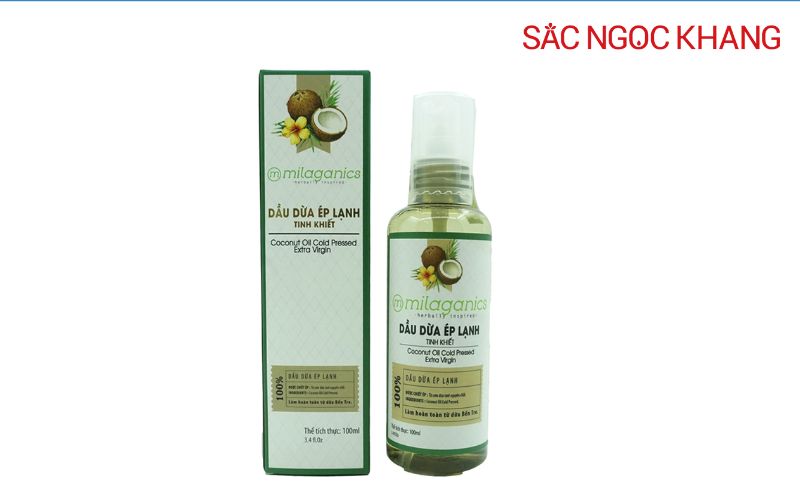 Dầu dừa ép lạnh tinh khiết Milaganics
