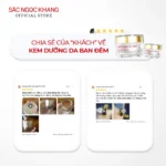 Kem Dưỡng Da Ban Đêm Sắc Ngọc Khang 30g - Dưỡng ẩm, mờ nám sạm, tàn nhang - Ảnh 4