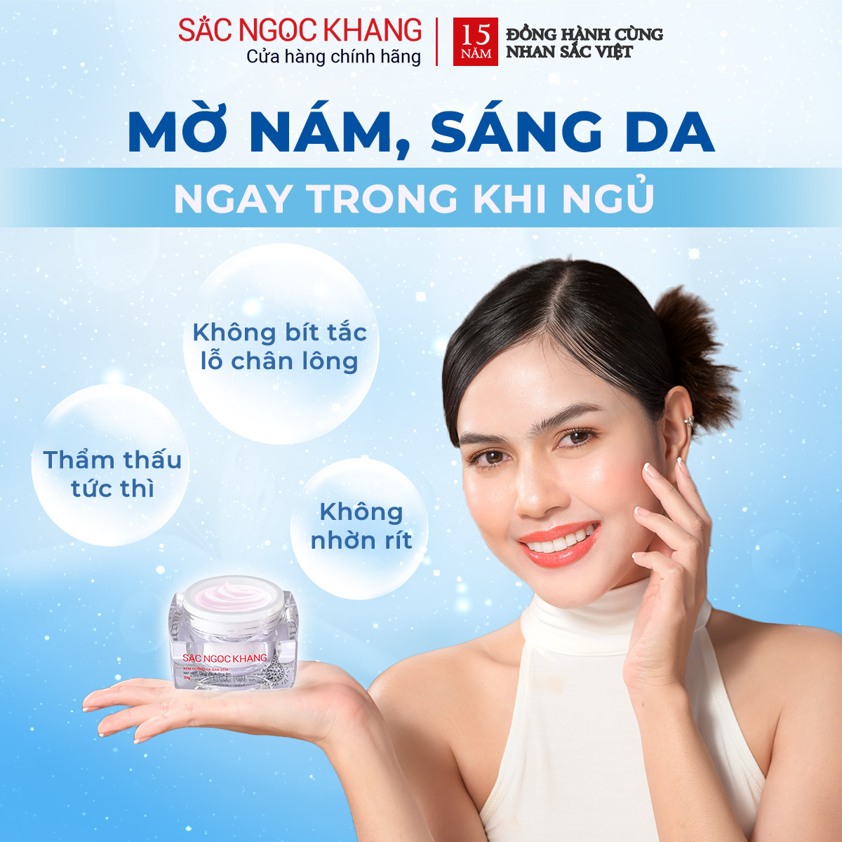 kem dưỡng mờ nám sắc ngọc khang