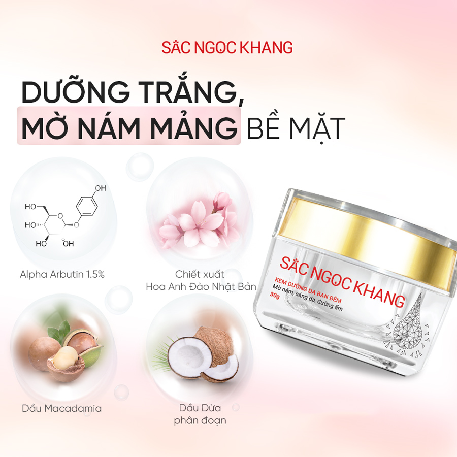 kem dưỡng ban đêm sắc ngọc khang