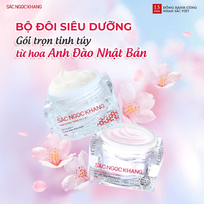 Bộ đôi Dưỡng Da Ngày và Đêm Sắc Ngọc Khang