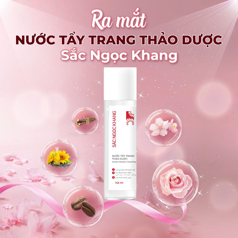 ra mắt nước tẩy trang thảo dược