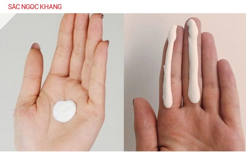 Nên thoa đủ kem chống nắng để tăng cường khả năng bảo vệ