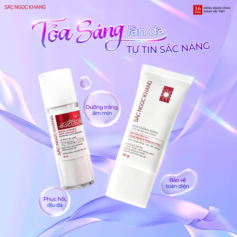 Bộ đôi CHỐNG NẮNG - DỊU DA - DƯỠNG TRẮNG