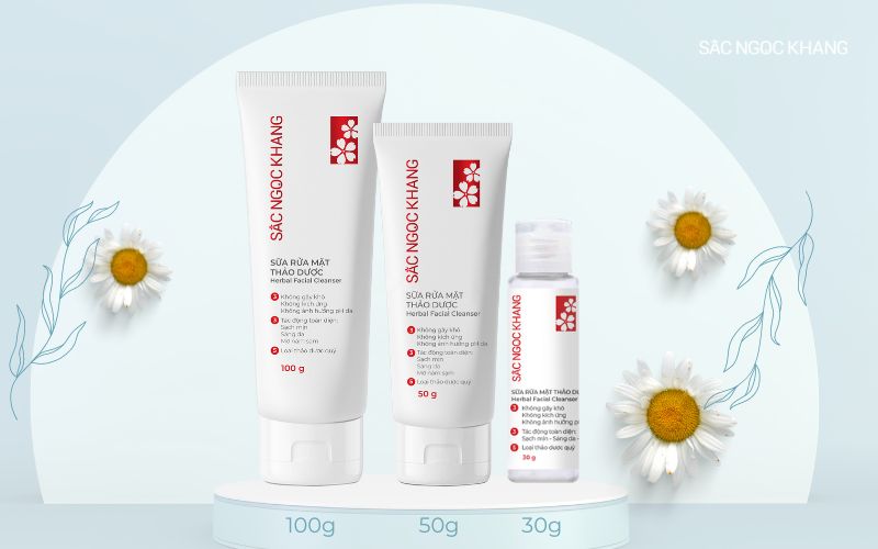 Sản phẩm có 3 loại dung tích khác nhau gồm 30g, 50g và 100g