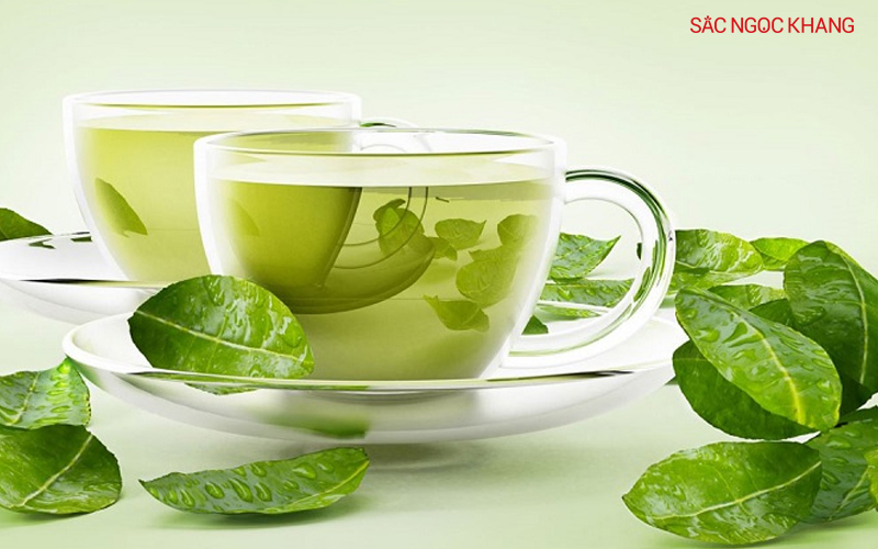 Nước lá trà xanh tươi