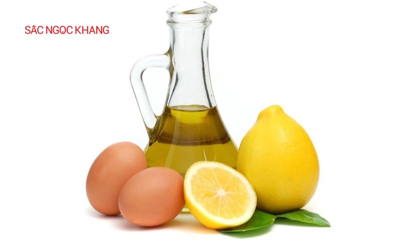 Mặt nạ từ dầu ô liu, chanh và trứng gà