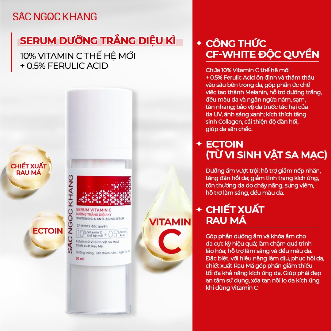 Serum Vitamin C Sắc Ngọc Khang